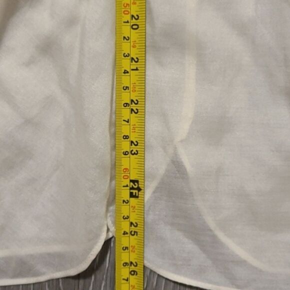 HOSS INTROPIA Women's Victorian Floral Applique Cotton Silk White Ivory Blouse w - Picture 8 of 10